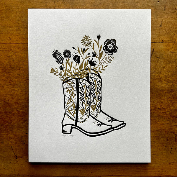 Cowboy boots 8x10 print